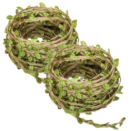 VIVIIHOO 20 m Artificial Lianas Green Leaves Decorative Garland Art Ivy Leaves Garland for DIY Wedding Party Wall Decoration