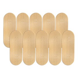 10PK Maker Series Maple Wooden Fingerboard Deck, Unbranded - 34mm x 97mm - Teak Tuning Fingerboards