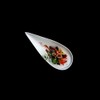 Holst Porzellan TD 018 Teardrop Flat Plate White 18.5 x