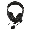 LINK LKHS1X35 Audio Headphone with Microphone Swivel Connector, Black, 1