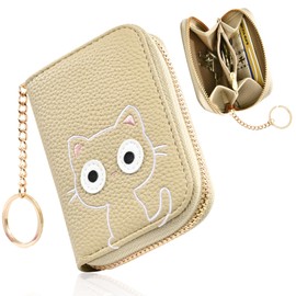 Wallets Women Leather Large Capacity Coin Purse Compact Fashion Multifunctional Storage Bag Light Cute Simple Custom Made Exquisite Kitten Wallet Korea Universal for Men and Women Customizable Size