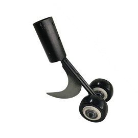 Curved Hook Weed Remover for Garden Patio Backyard Lawn Sidewalk Driveways Weeds Aluminum Alloy Manual Weeder Black