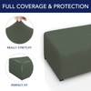 PureFit - Funda otomana rectangular súper elástica para taburete de