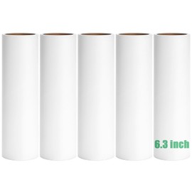 7.9 inch Lint Roller Refills Only, Extra Sticky Tape Roller Refills for Large Floor Lint Roller 7.9'' Width Sticky Roller Replacment Refill Pack of 5 Rolls, Total 300 Sheets (7.9'' Wide)