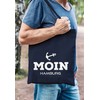 MoonWorks Moin Hamburg Jute Bag Anchor Cotton Bag, Moin Hamburg