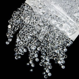 qiipii 2700PCS 4mm Transparent Resin Rhinestones for Crafting Flatback Jelly Stones Bulk SS16 Clear Diamonds Gems Charms Supplies for Nails Face Eyes Makeup Tumblers Bottles DIY Crafts Clothes Shoes