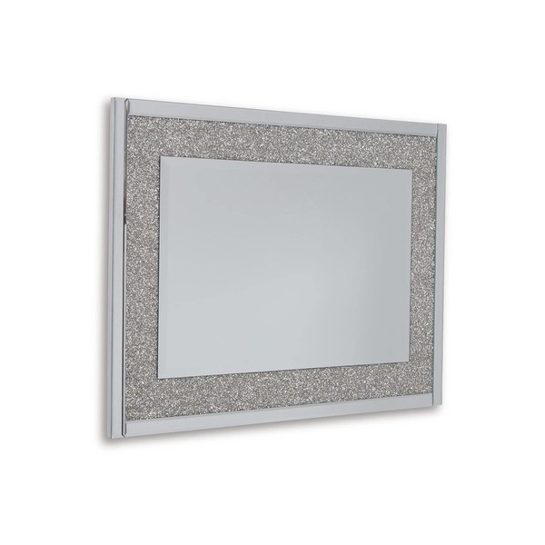 Signature Design by Ashley Kingsleigh Glam Beaded Crystal Accent Mirror, Silver