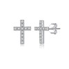 SLUYNZ Solid 925 Sterling Silver Cross Earrings Stud for Women