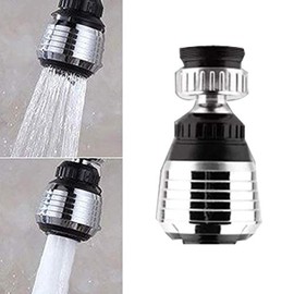 360° Rotate Swivel Water Saving Tap Aerator Diffuser Faucet Nozzle Filter Adapter, Dual Spray Stream, Fits M22 M24 Kitchen Sink & Utility Faucets