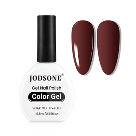 JODSONE 16.5ml Dark Brown Gel Polish U V Soak Off Nail Lacquer for Salon Quality Manicures at Home Long Lasting Dark Brown Polish for Romantic Nail Art Designs