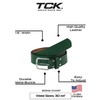 TCK Premium Leather Baseball Softball Belt (Dark Green, 32")