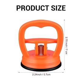 Car Dent Suction Cup, Heavy Duty Suction Lifter, Car Dent Puller, Vacuum Suction Rubber Suction, Car Suction Cup Dent Puller and Paintless Dent Repair Kit for Car Body Dent (Black + Orange) 2 Pack
