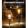 BITPOTT Solar Lights Outdoor Waterproof, 8 Pack Solar Pathway Lights