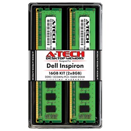 A-Tech 16GB (2x8GB) RAM for Dell Inspiron 620, 620s | DDR3 1333MHz DIMM PC3-10600 240-Pin Non-ECC UDIMM Desktop Max Memory Upgrade Kit