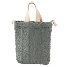 Bon Furniture Shoe Bag, Drawstring Cloth, Nubi, 100% Cotton, Shoe Case, Shoe Case with Handle, Shoe Storage Bag, Shoe Sack, School Preparation, charcoal gray