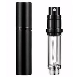 muilsae Perfume Refillable Bottle 5ml Bottom Refill Portable Purse Atomizer, Cologne Travel Perfume Spray Bottle for Outgoing and Traveling (Black 5ml + Replacement inner liner)