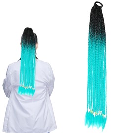 Traziewell Crochet Braids Hairpieces Braid Long Hair Ladies Handmade European and American High Temperature Resistant Fiber Gradient Hair Pieces 2723