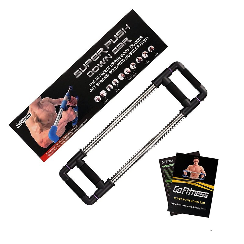 GoFitness Push Down Bar Machine - Chest Expander at Home