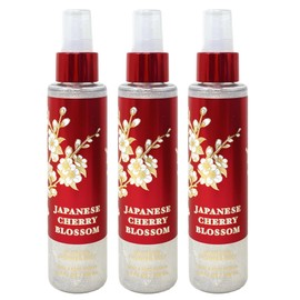 Generic Bath and Body Work JAPANESE CHERRY BLOSSOM 3 Pack Diamond Shimmer Mist Bundle - 4.9 fl oz / 146 mL each