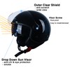 Open Face Motorcycle Helmet for Adults, DOT Approved,3/4 Retro Vespa