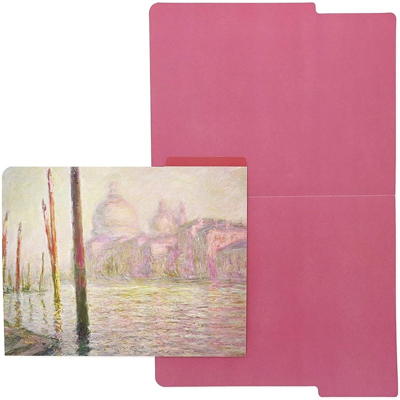 Claude Monet File Folders, Decorative with 1/3 Cut Tab, Letter