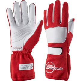 Speedway Motors Red Nomex Racing Gloves-Double Layer-Small