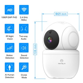 ANTELA 1080P HD 2MP Surveillance Camera