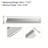 sourcing map Folding Straight Ruler 30cm Metric Aluminum Alloy Protractor