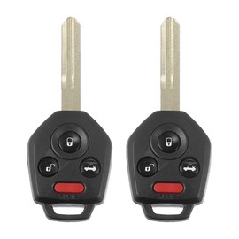 X AUTOHAUX 2pcs 4 Button 433MHz CWTWBU766 Car Keyless Entry Remote Control Key Fob for Subaru Legacy 08-09 Outback 08-09 Tribeca 08-10 62 Chip Proximity Smart Fob
