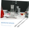 Zerodeko 10Pcs Double Head Experiment Spoons Measuring Scoop for Laboratory