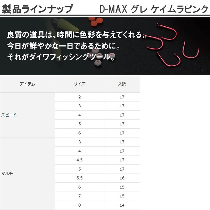 ダイワ(DAIWA) D-MAXグレ ケイムラピンク マルチ 3号