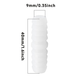 AUXBC 6Pcs 3/8" x 3/8" Plastic Hose Barb Fittings, Barbed Splicer Mender Joint Adapter Union Connectors for Aquarium, Household, Fuel, Gas, Liquid, Air Hose Repair