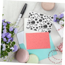 TEHAUX Embossing Template Folder Stencils for Crafts Scrapbook Stencils Scrapbooking Decor Stencil DIY Supply Square Embossing Mold Scrapbooking Embossing Plate Tool Embossed Plastic