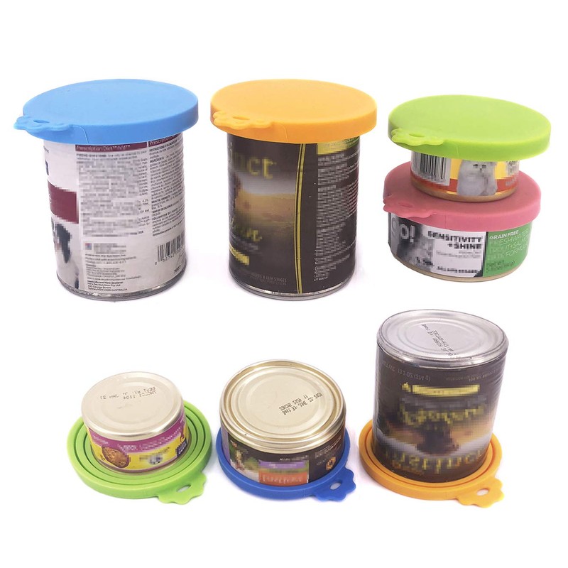Comtim Pet Food Can Cover Silicone Can Lids for Dog