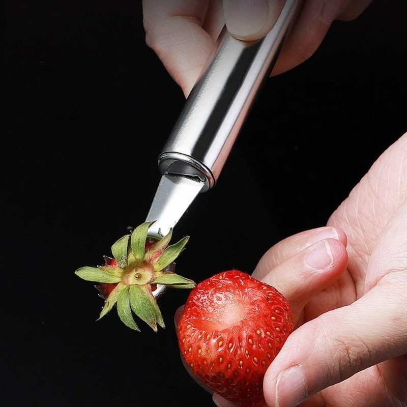 Silver Stems Remover For Pineapple Strawberry Tomato Cherry Stainless Steel