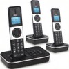D1002 TAM-T Teléfono Inalámbrico de 3 Auriculares, con Contestador Automático