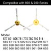 3-Pack Replacement Side Brush Compatible with IRobots Roomba 800 and