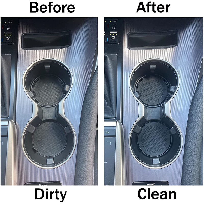 JUSTTOP Car Cup Holder Coaster, PVC Car Coaster, 4 Pack