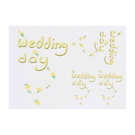 Azeeda 4 x 'Hochzeitsfeiern ' Temporäre Tattoos - Wasserfest, Hautfreundlich & Ungiftig · Transfers in Verschiedenen Größen (TO00074938)