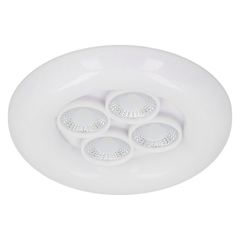 LED 4‑Hole LED Spot Light 3‑Gear Adjustable Spotlight for Garage