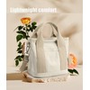 Canvas Tote Bag for Women with Zipper,Mini Tote Bag,Chic and