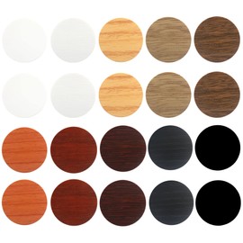 540 Pieces Hole Covers Stickers, Adhesive PVC Cover Caps, 10 Sheets Textured Furniture Stickers in 10 Colors for Cabinets, Bookcase, Desk, Countersunk Screws, Cam Lock (Mixed Color)