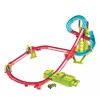 Hot Wheels Track Set, Neon Speeders Skyscraper Speed Circuit with