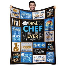 Settocos Chef Gifts for Men Unique, Gifts for Chefs, Chef Birthday Gifts, Gifts for Home Chef Who Have Everything, Culinary Gifts for Chefs Men, Best Chef Gifts Ideas, for Chef Blanket 50"x60"