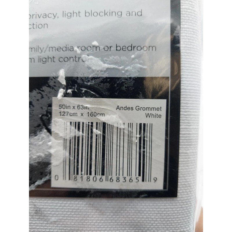 Eclipse Blackout Grommet Panel Curtain 50 x 63in Andes Grommet