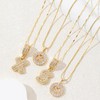 Alphabet Pendant Full Diamond Rock Candy 26 Letters Necklace for