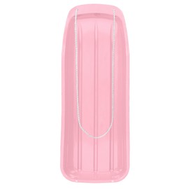 Best Choice Products 48in Kids Plastic Toboggan Snow Sled w/Pull Rope - Light Pink