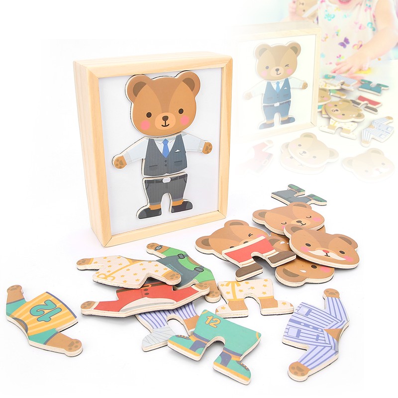 Children Magnetic Puzzle Jigsaw Interactive Brain Development Toys Educational ToyType