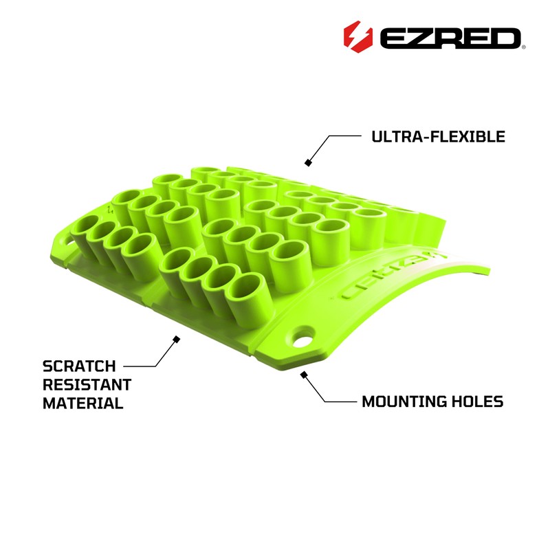 EZRED EZBIT-G Green Flexible Magnetic Bit Holder, Holds 48 Bits
