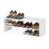 Whitmor Stackable 31" Extra Wide 2-Shelf Storage Organizer, White
